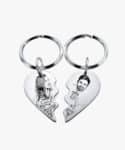 Porte clé Duo Photo demi-coeur Matchy