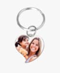 Porte-clés Cœur avec Photo en Couleurs