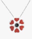 Collier Projection Magic Flower – Émail Rouge