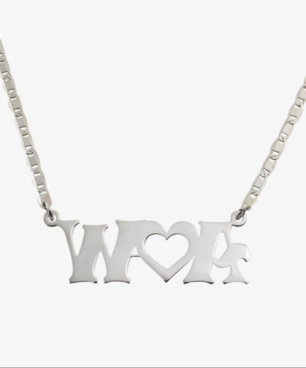 Collier Initiales Love Argent