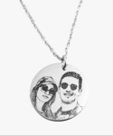 Collier Portrait Personnalisé Cercle