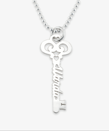 Collier Clé d'Amour Personnalisé avec Nom