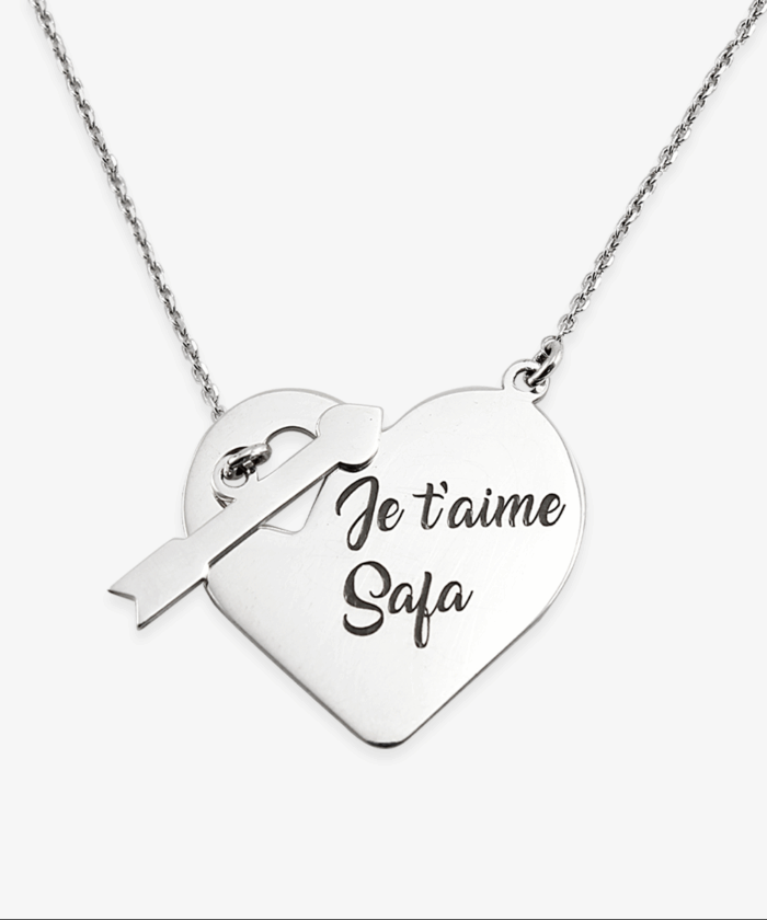 Collier Flèche de Mon Cœur Personnalisé – Image 1