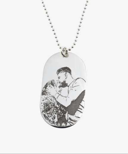 Collier Portrait Personnalisé Ovale #1