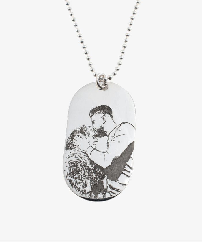 Collier Portrait Personnalisé Ovale #1 – Image 1